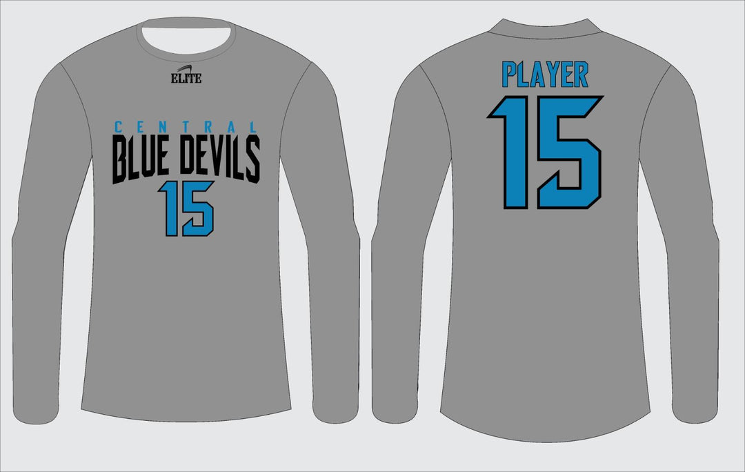 Central High NJ Long Sleeve Shirt - Gray Blue