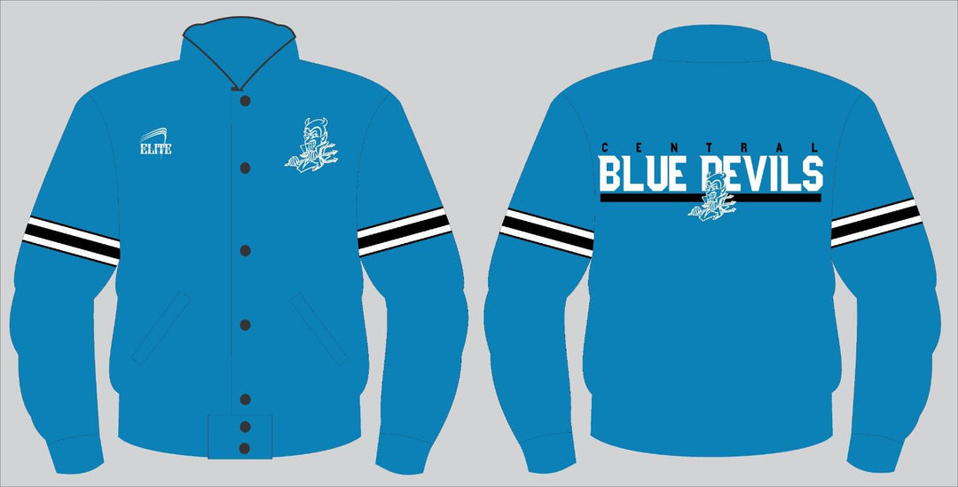 Central High NJ Bomber Jacket - Sky Blue