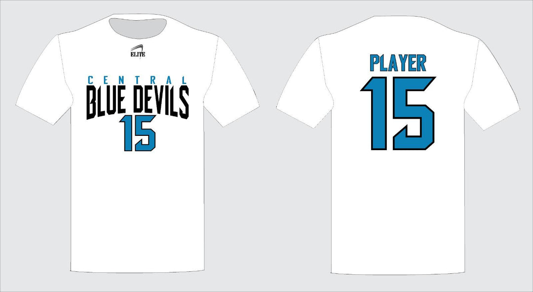 Central High NJ Short Sleeve Shirt - White SkyBlue