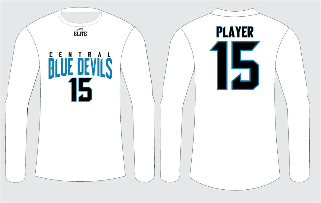 Central High NJ Long Sleeve Shirt - White Black