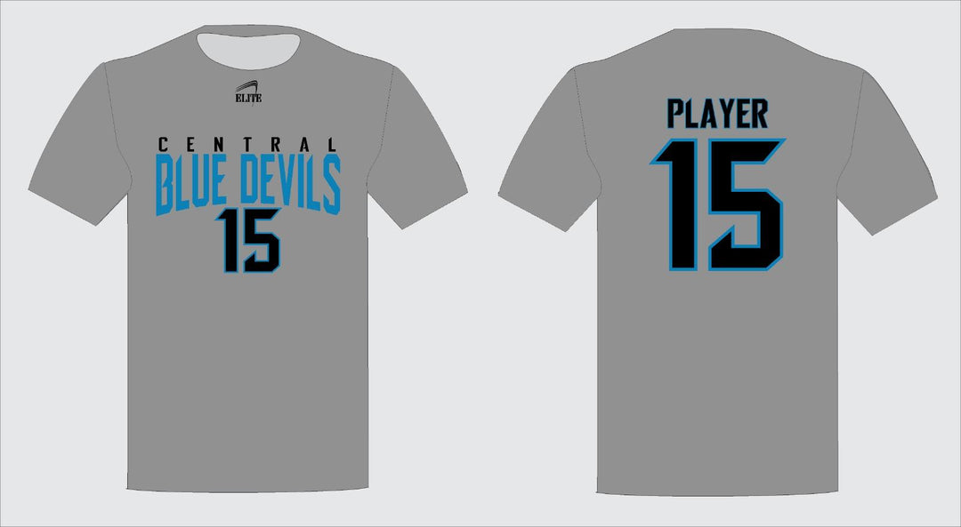 Central High NJ Short Sleeve Shirt - Gray Black