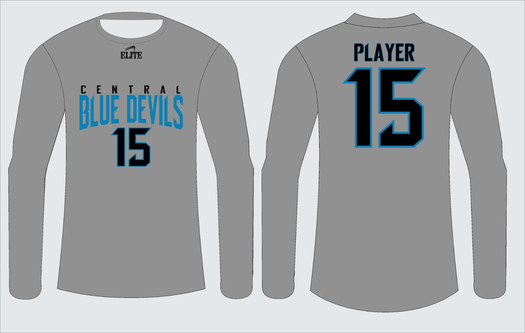 Central High NJ Long Sleeve Shirt - Gray Black