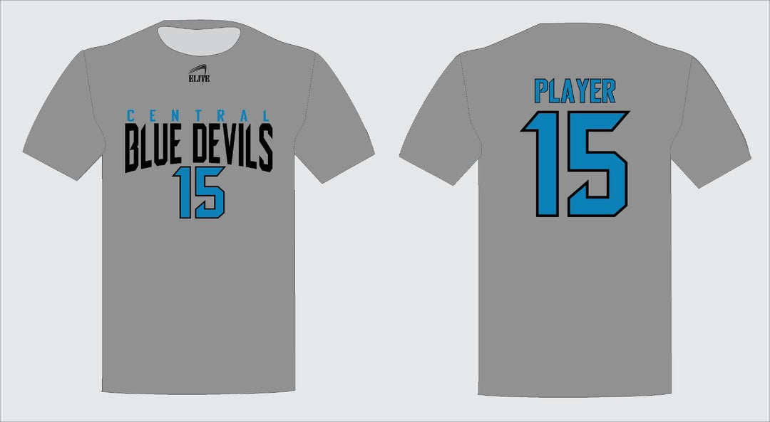 Central High NJ Short Sleeve Shirt - Gray SkyBlue