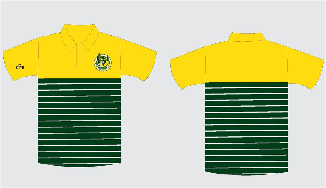 Park Forest Polo - Yellow/Green Stripes
