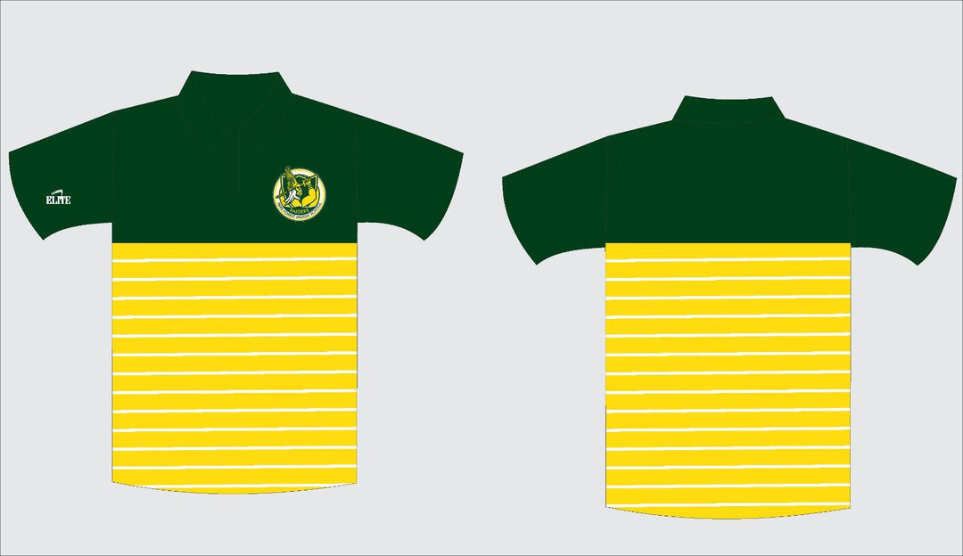 Park Forest Polo - Green/Yellow Stripes
