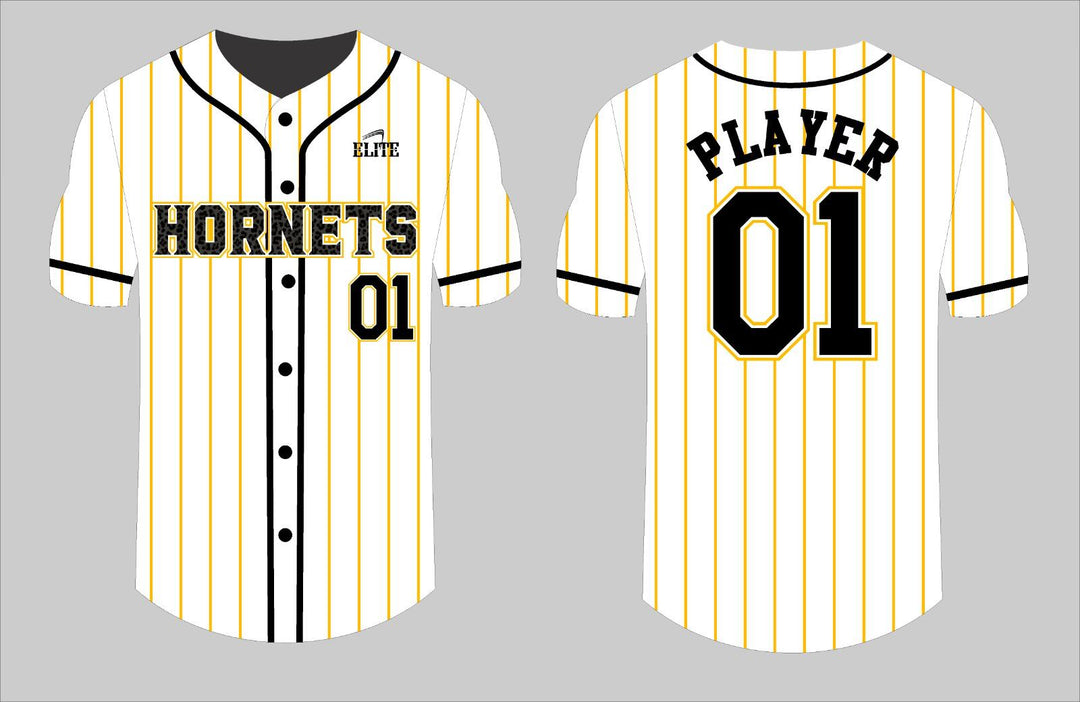 Hornets Baseball Jersey - White