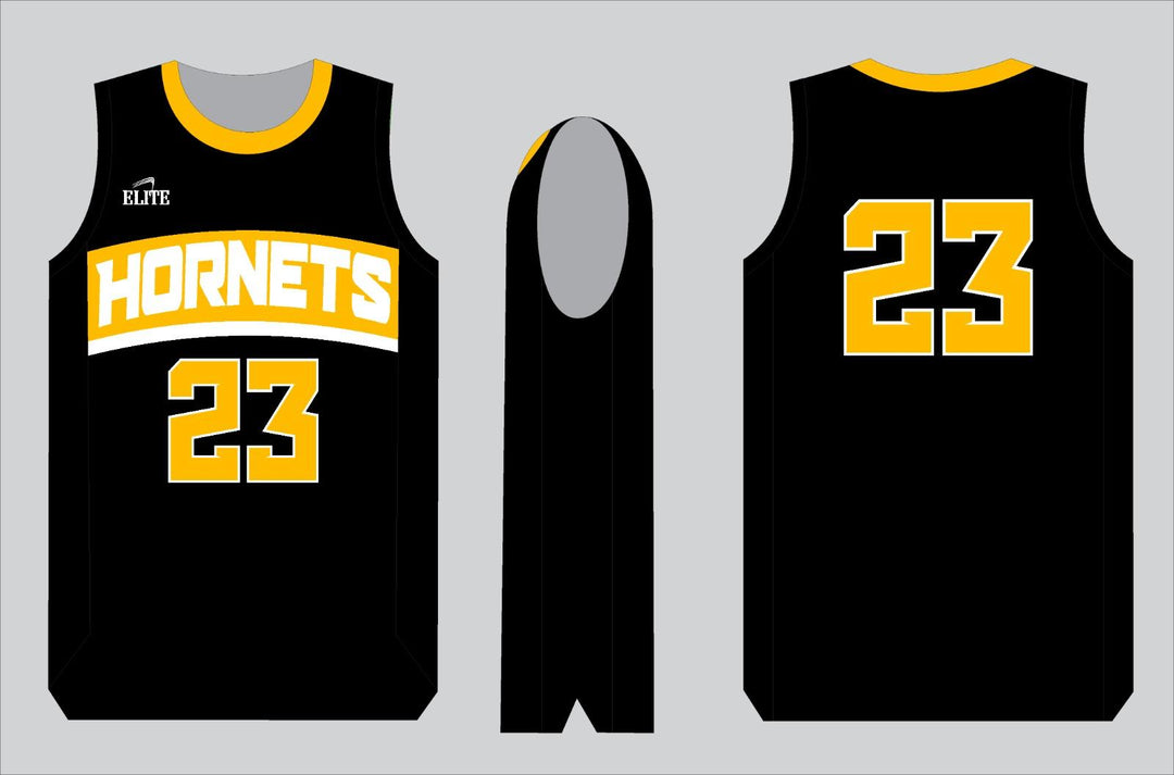 Hornets Basketball Jersey - Black
