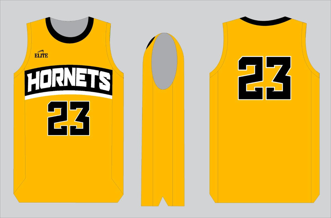 Hornets Basketball Jersey - Yellow