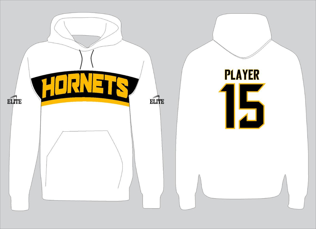 Hornets Hoodie - White (Yellow Logo)
