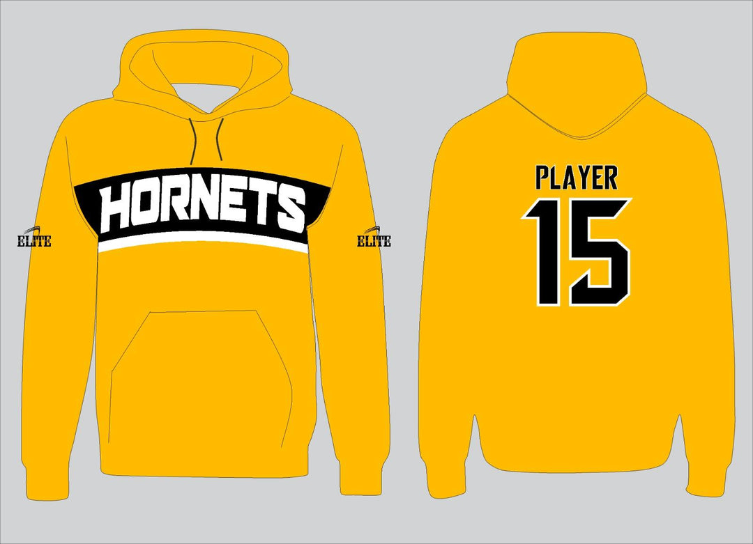 Hornets Hoodie - Yellow (White Logo)
