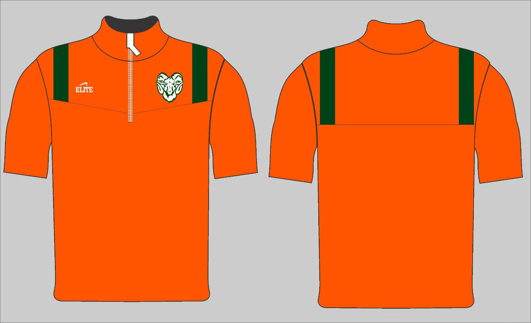 Carver Short Sleeve Micro Pullover - Orange