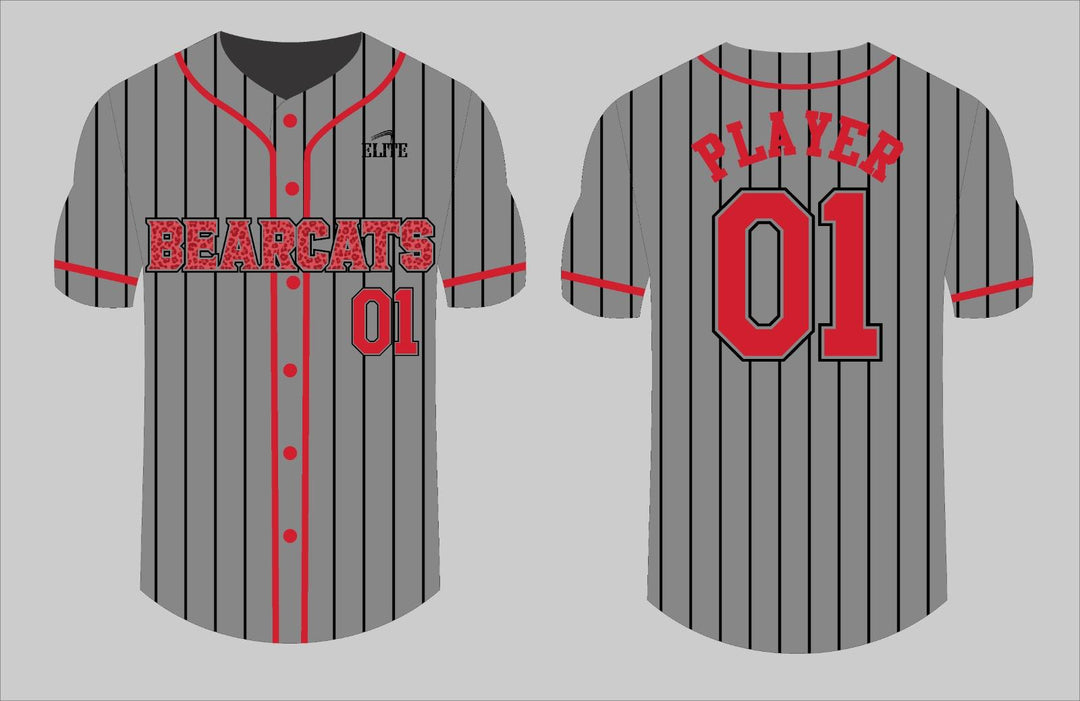 Bearcasts Fan - Baseball Jersey - Gray
