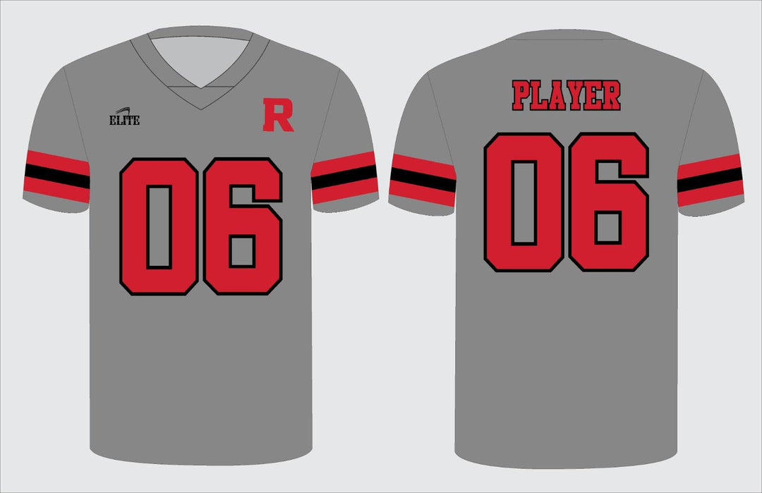 Bearcats Fan - Football Jersey - Gray red strips