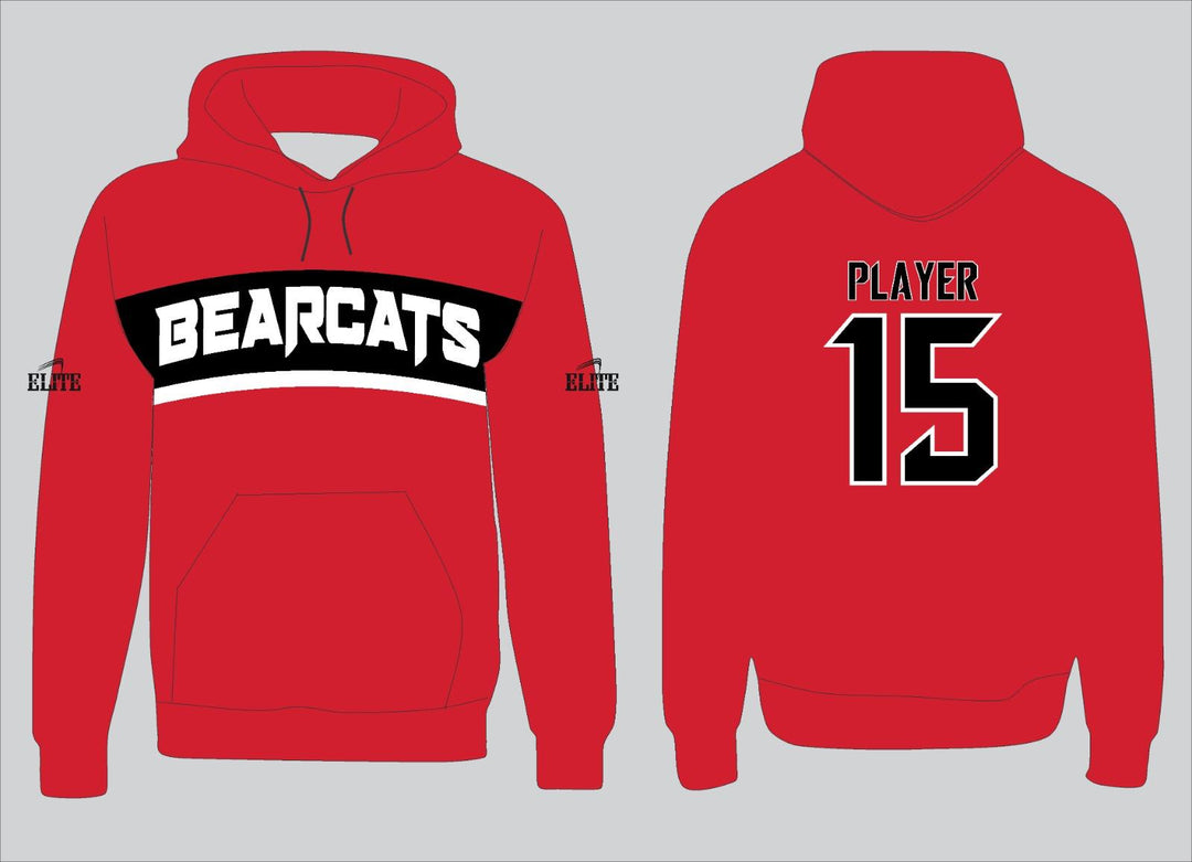 Bearcats Fan - Hoodie Red - White logo
