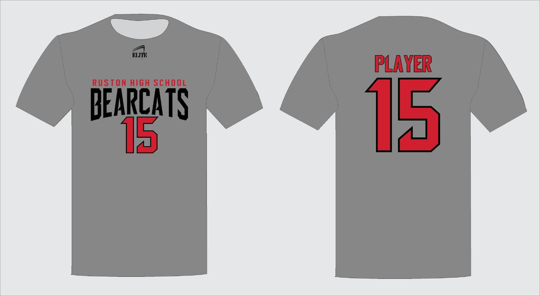 Bearcats Fan - Short Sleeve Shirt - Gray - Black Logo