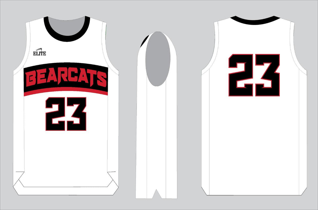 Bearcats Fan - Basketball Jersey - Black Red Logo