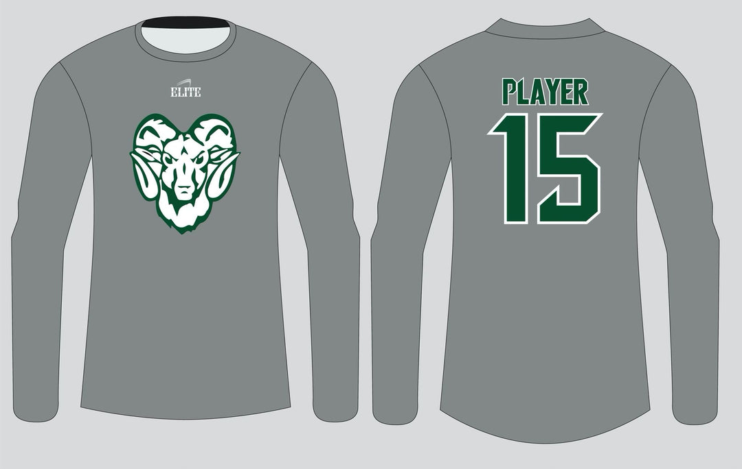 Rams Fan - Long Sleeve Shirt - Grey
