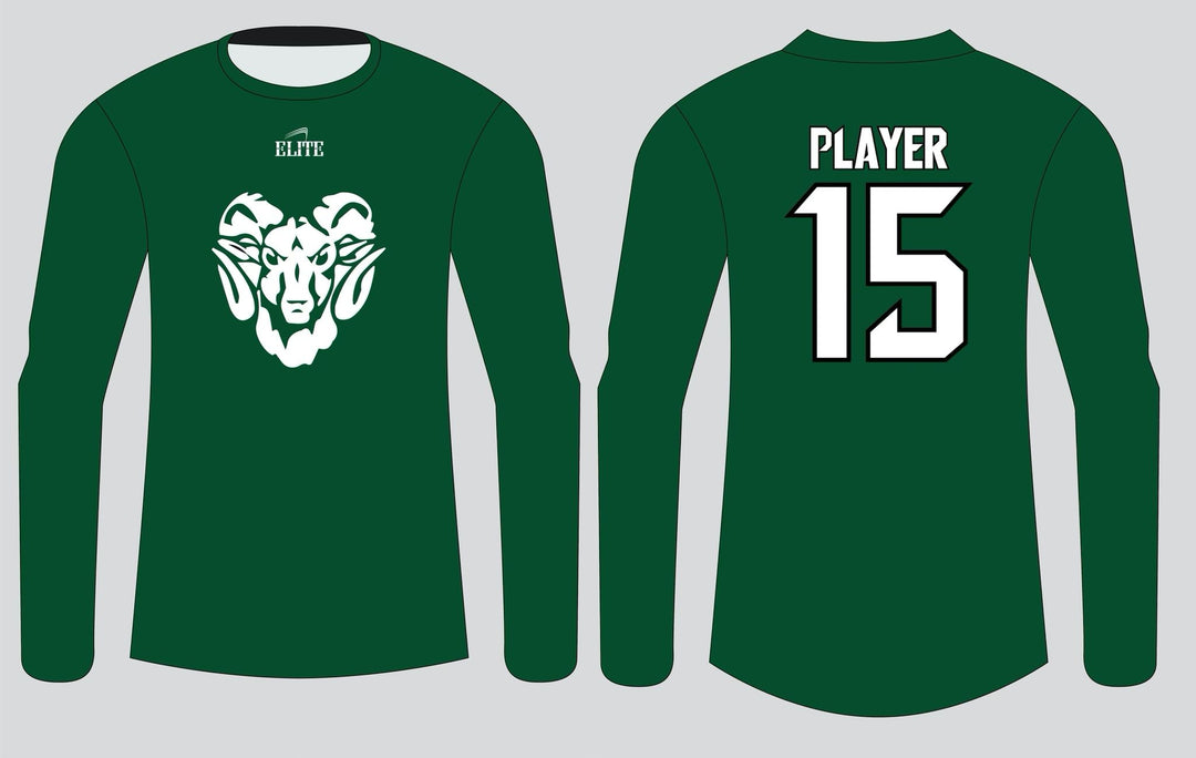 Rams Fan - Long Sleeve Shirt - Green