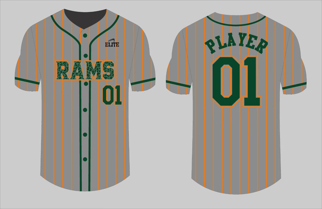 Rams Fan - Baseball Jersey - Grey