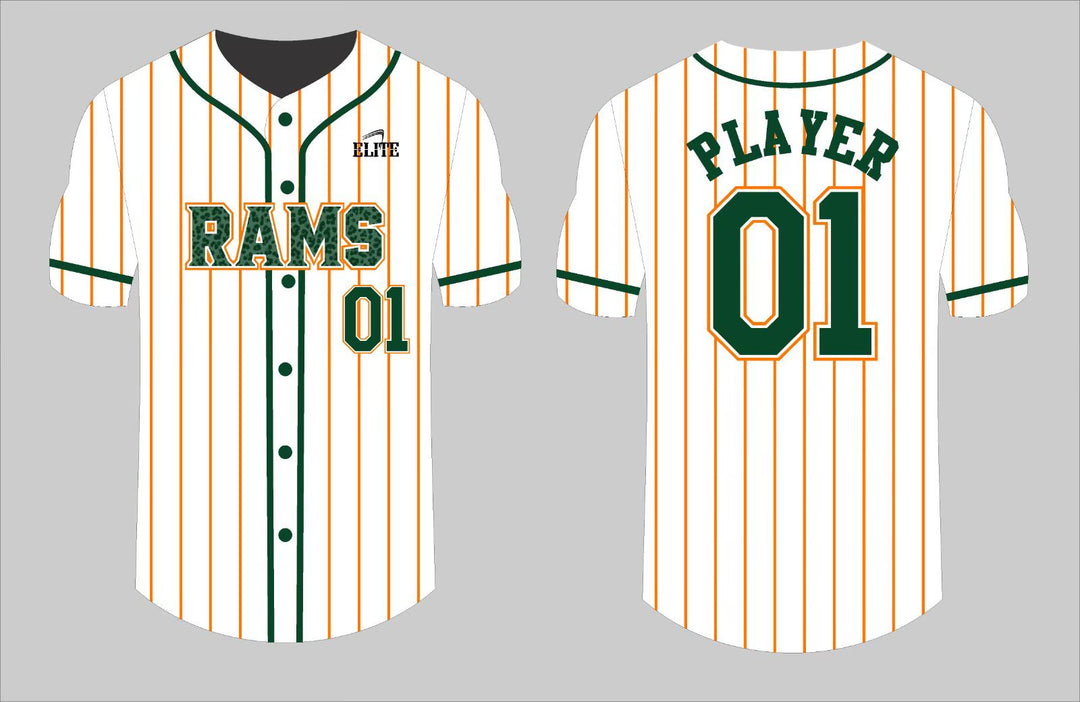 Rams Fan - Baseball Jersey - White