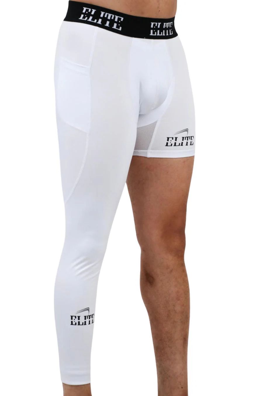 Liberty Boys Basketball One Legged Tights - White