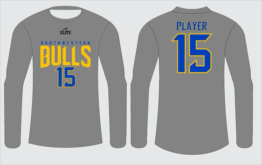 Northwest Fan Long Sleeve Shirt - Gray/Blue