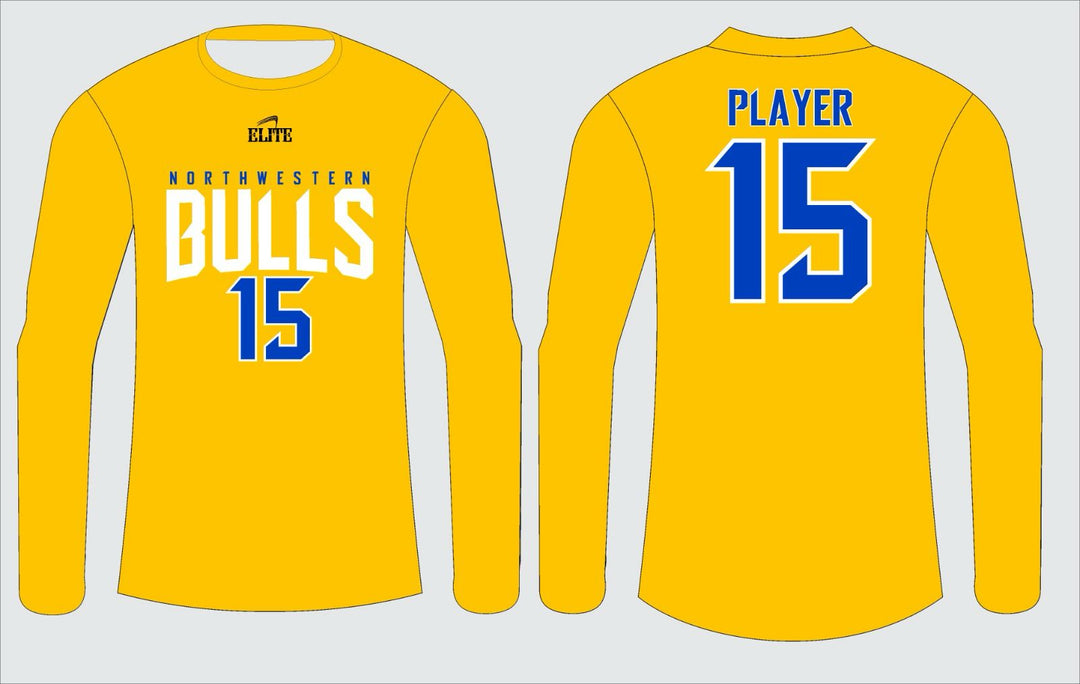 Northwest Fan Long Sleeve Shirt - Yellow/Blue