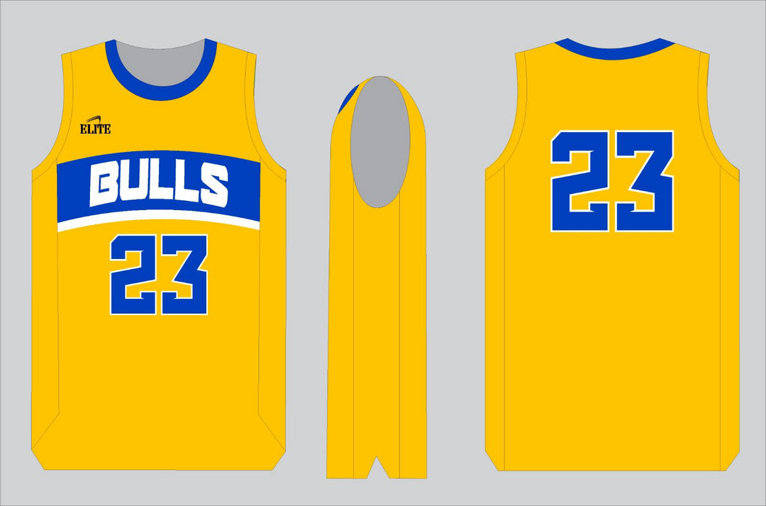 Northwest Fan Basketball Jersey - Yellow/Blue