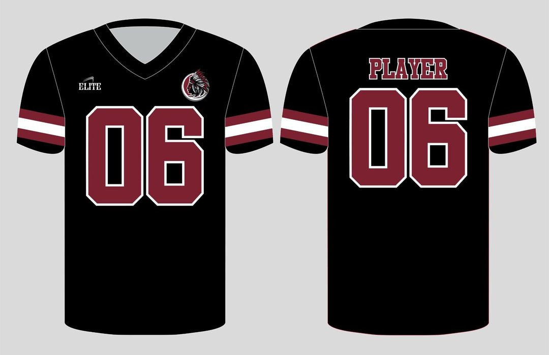 Indian Fan Shop Football Jersey - Black