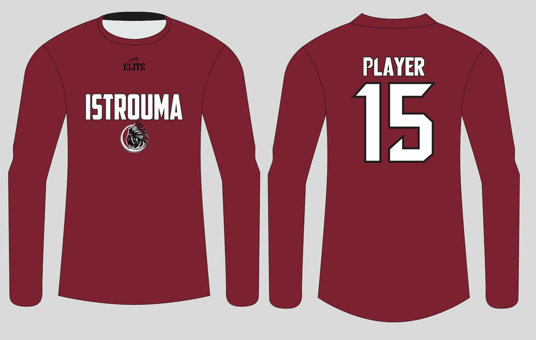 Indian Fan Shop Long Sleeve Shirt - Meroon