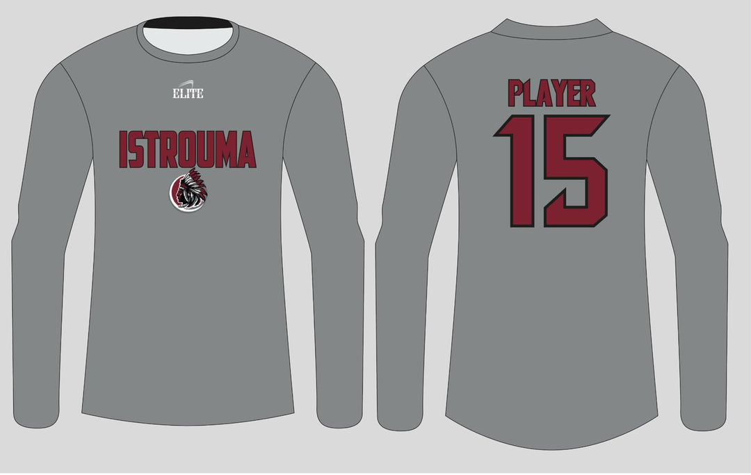 Indian Fan Shop Long Sleeve Shirt - Grey