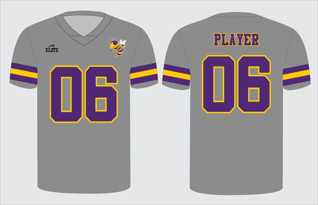 Yellow Team Shop Football Jersey - Gray