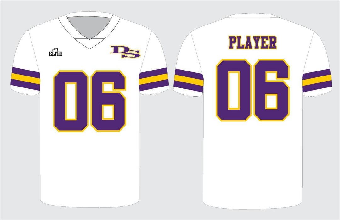 Yellow Team Shop Football Jersey - White
