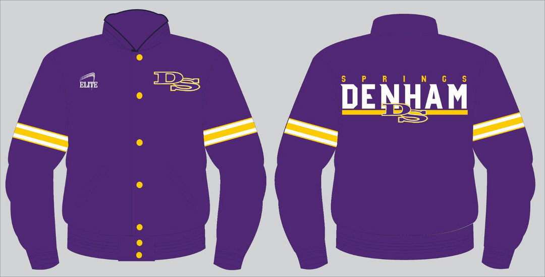 Yellow Team Shop Bomber Jacket - Purple