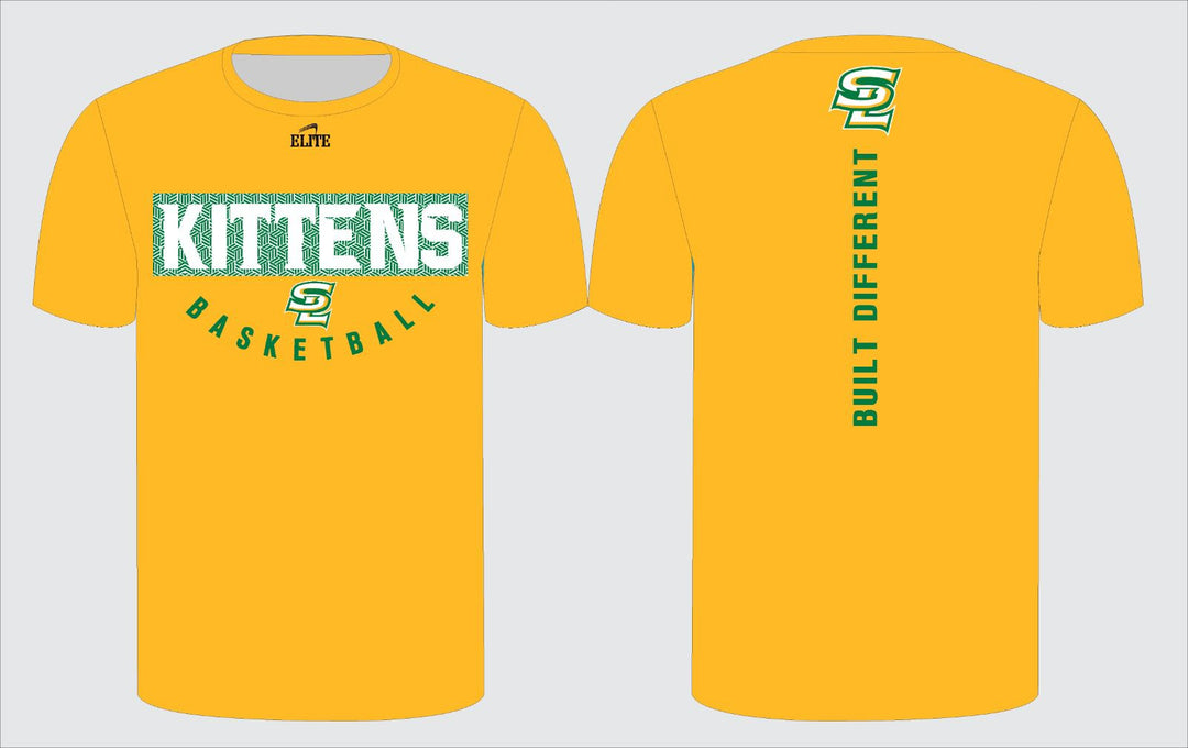 SULAB Middle School Basketball Short Sleeve Shirt - YELLOW