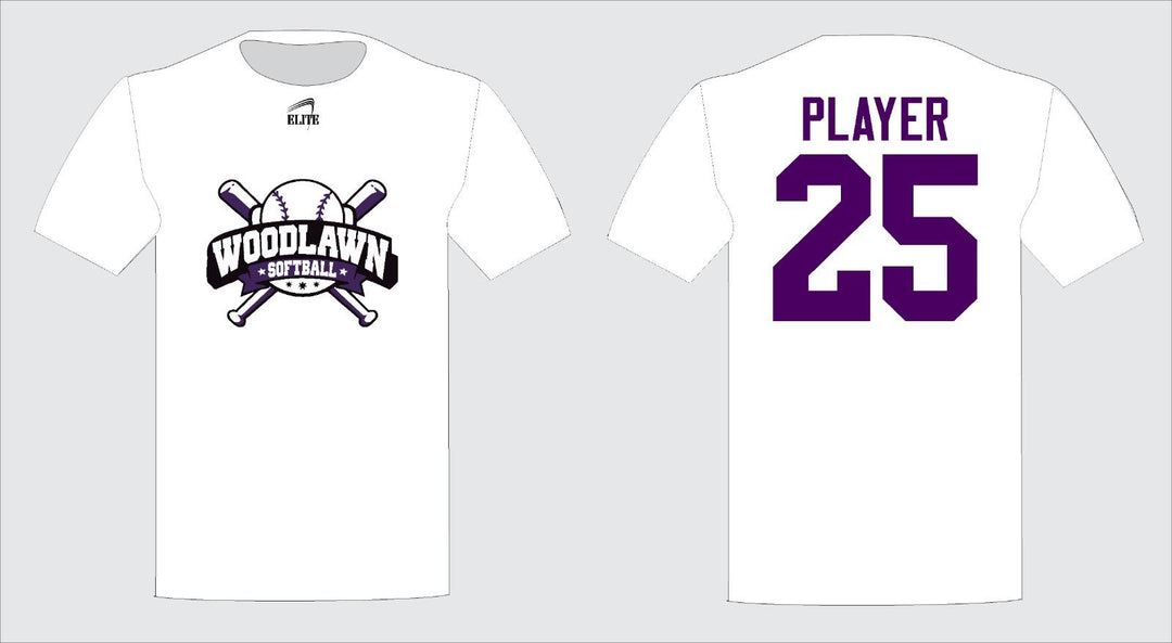 Woodlawn Softball Fan Short Sleeve Shirt - White