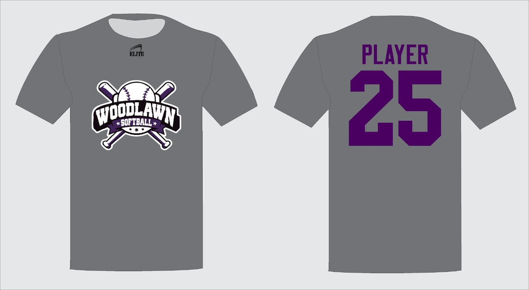 Woodlawn Softball Fan Short Sleeve Shirt - Grey