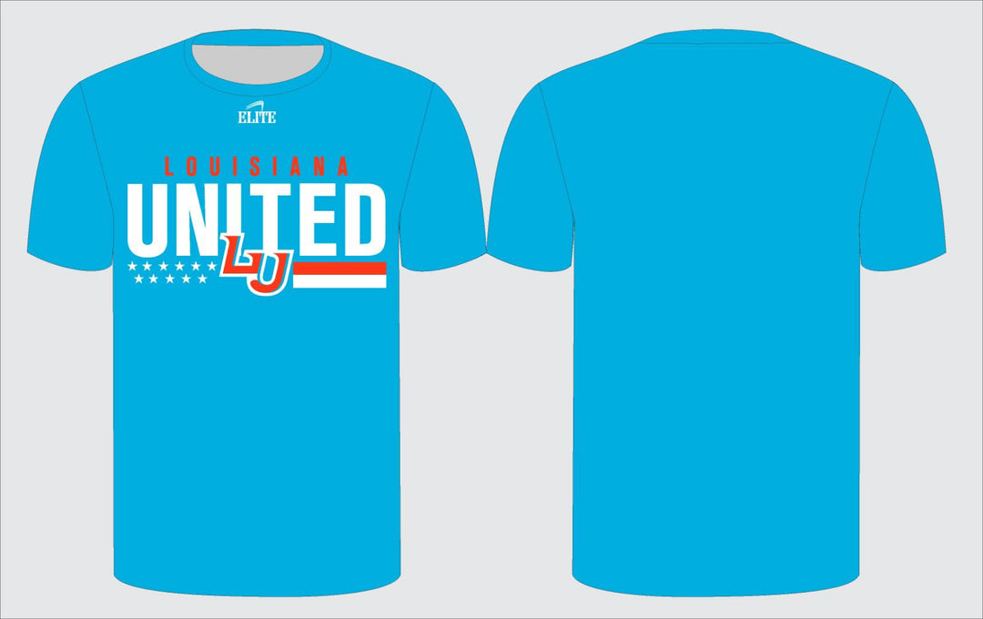 Louisiana United T-Shirt -Blue (White Logo)