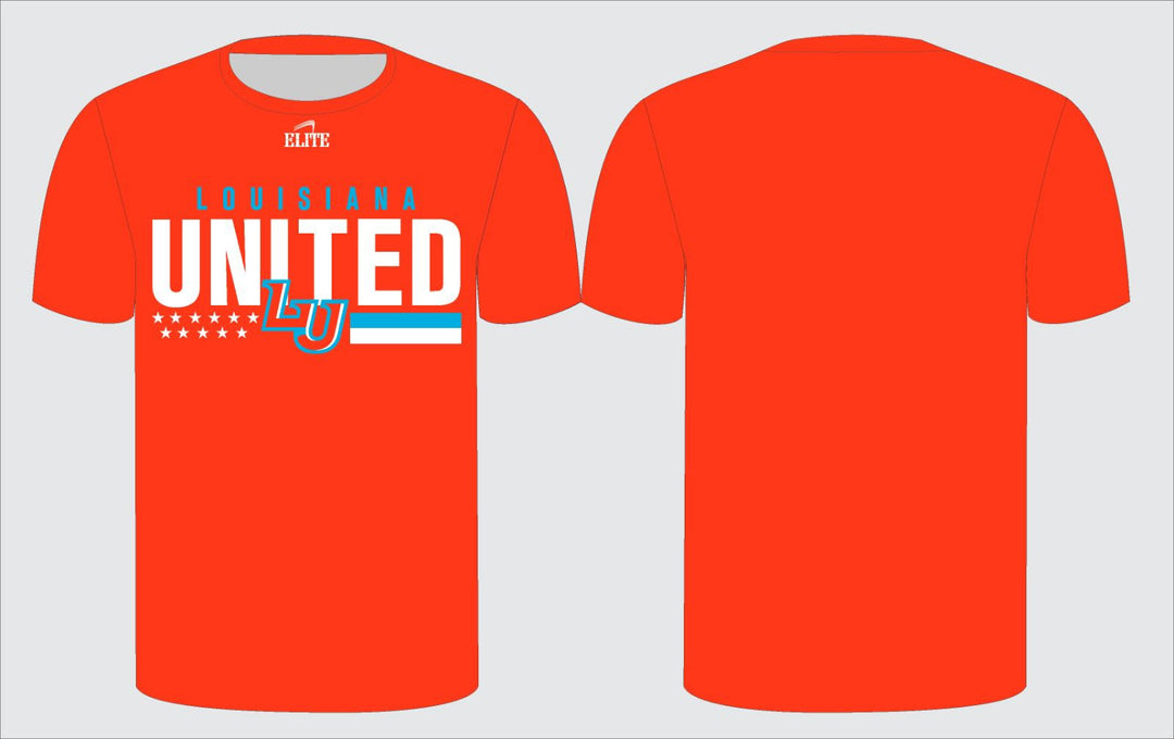 Louisiana United T-Shirt -Orange (White Logo)
