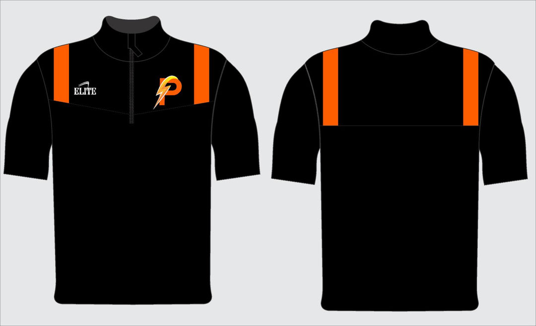 LA Power Short Sleeve Panel Pullover - Black