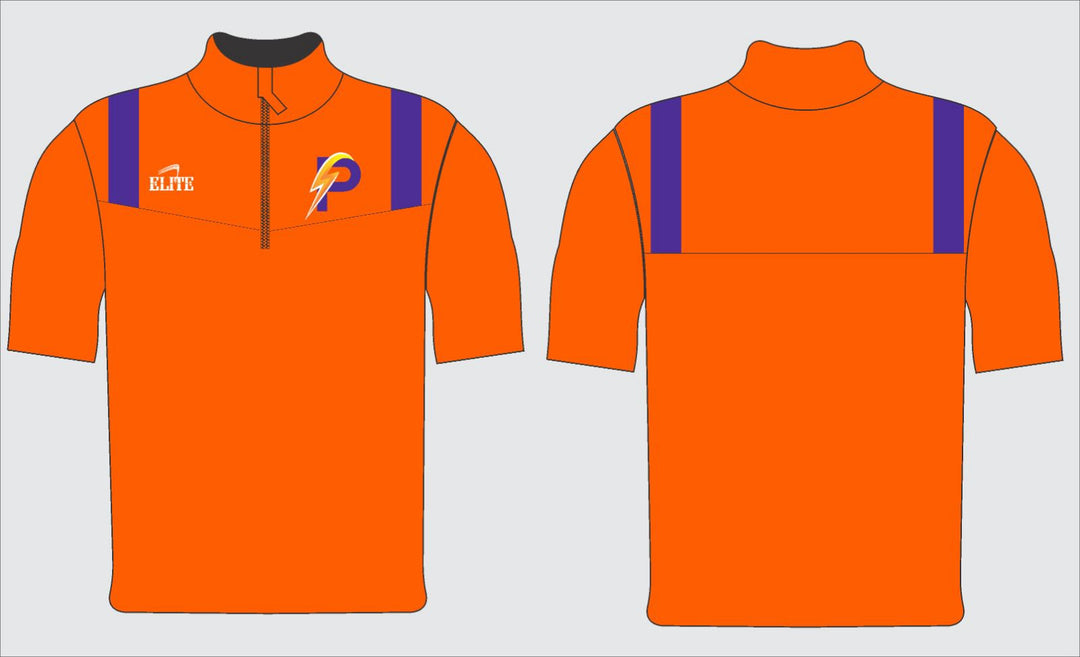 LA Power Short Sleeve Panel Pullover - Orange