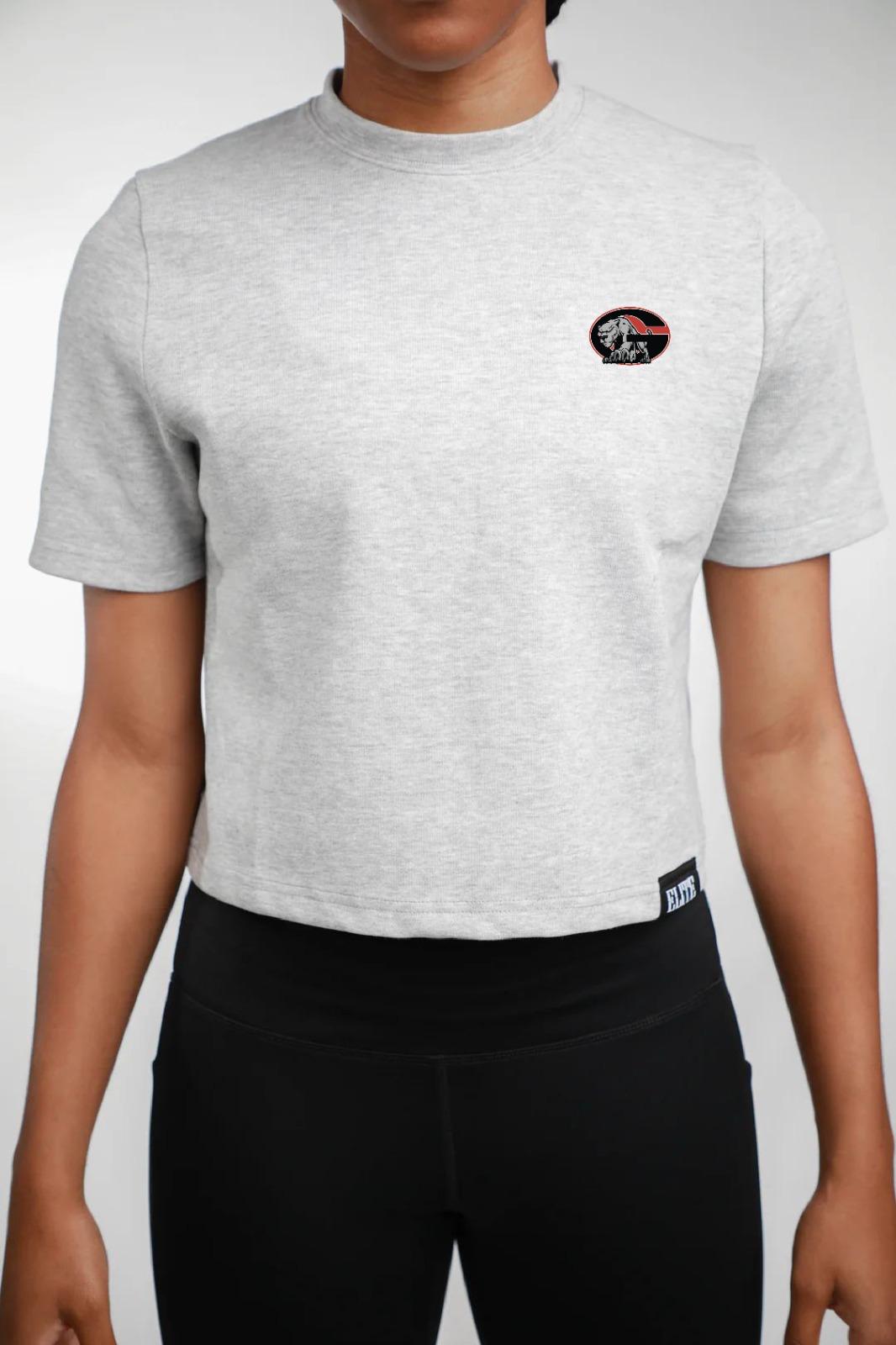 Glen Oaks Alumni Women's Elite Crop Shirt - Grey