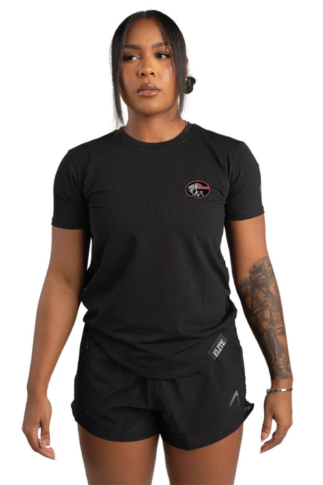 Glen Oaks Alumni Women’s Elite Running Shirt- Black
