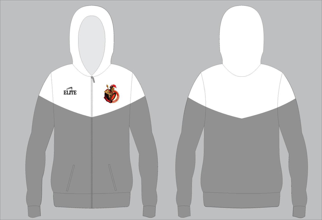 Tara High Student-Faculty Windbreaker Jacket - White & Grey (not approved for Tara Student Dress Code)