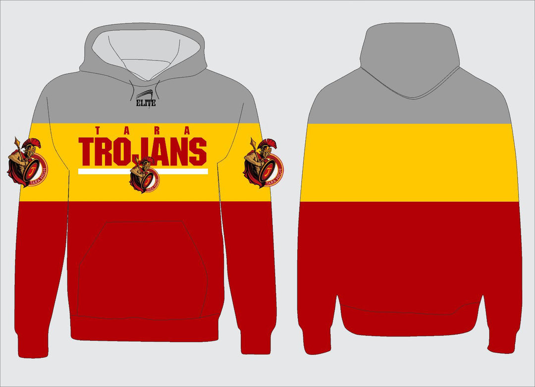 Tara High Student-Faculty Hoodie - Grey/Yellow/Cardinal Red (Hoodies are not school-approved apparel)