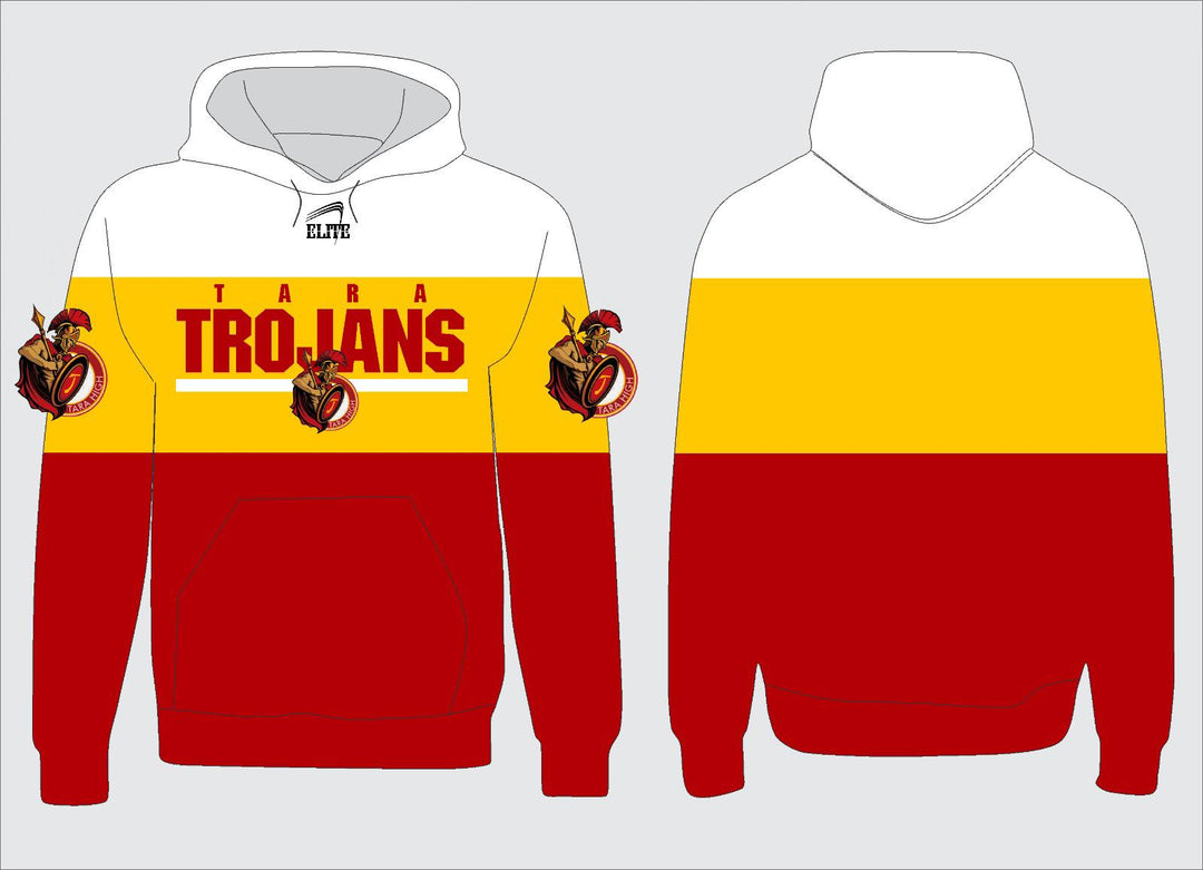 Tara High Student-Faculty Hoodie - White/Yellow/Cardinal Red (Hoodies are not school-approved apparel)