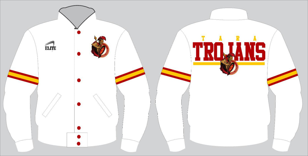 Tara High School Student-Faculty Bomber Jacket - White