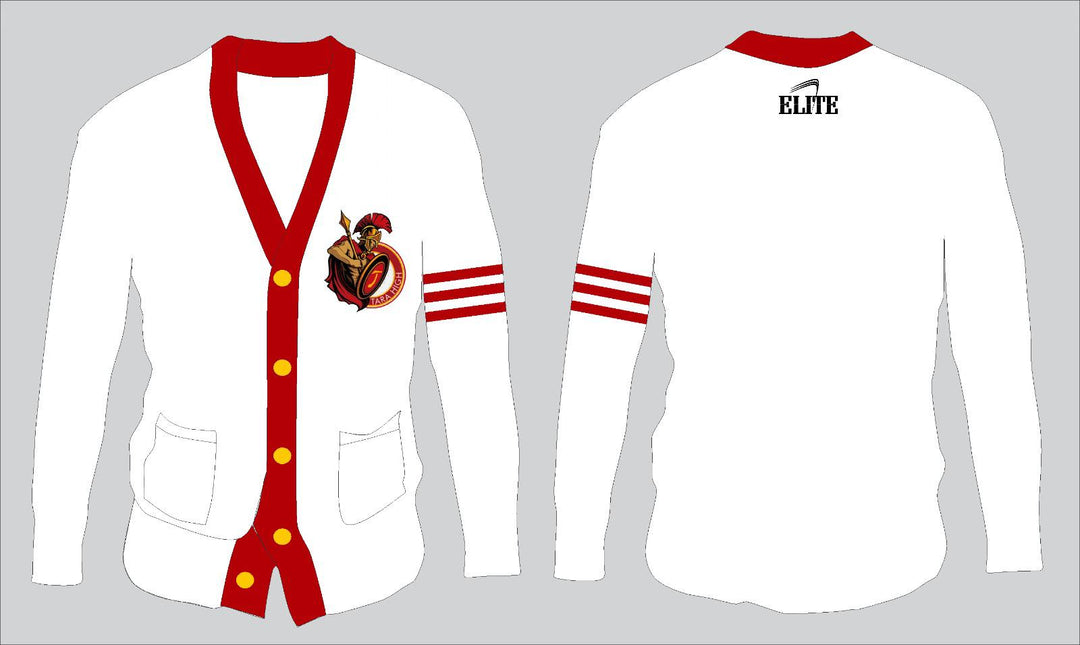 Tara High School Student-Faculty Cardigan Jersey - White