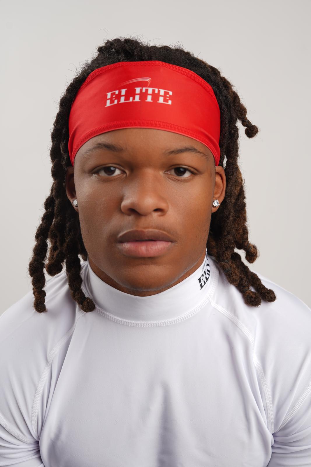 Elite DriFit Headband - Red/White Logo