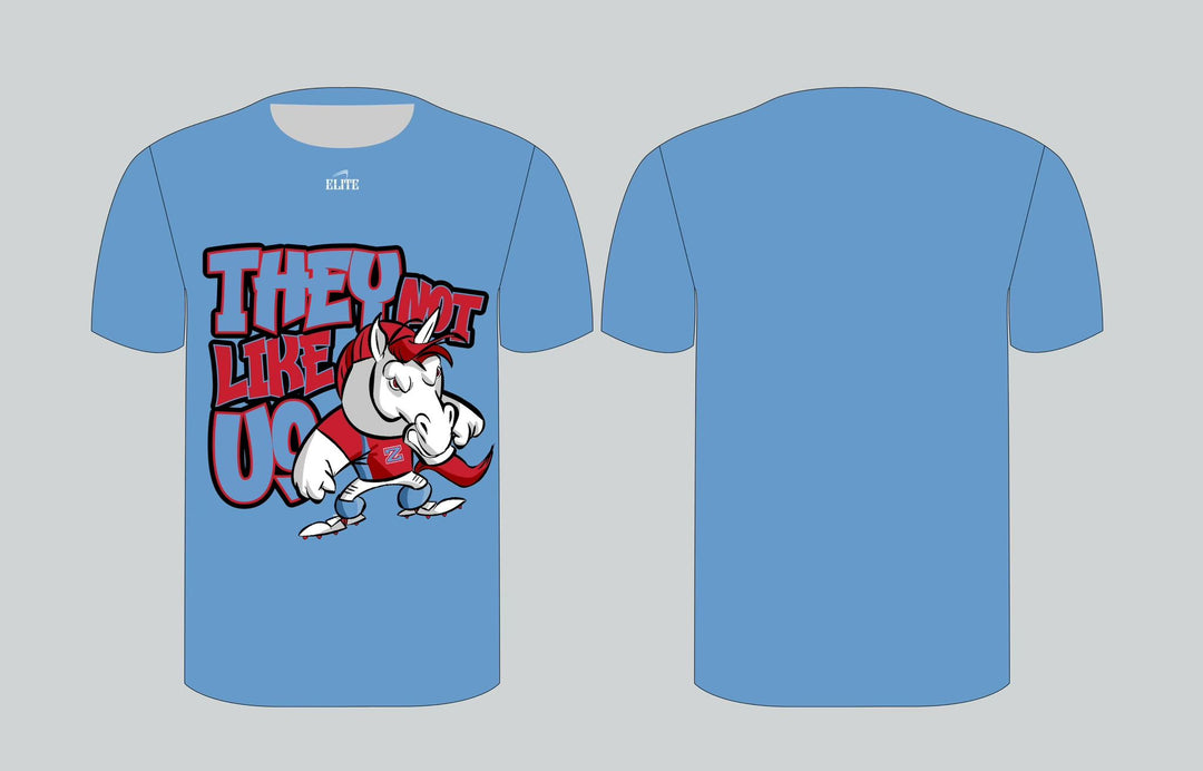 Zachary Spirit Shirt TNLU - Blue (Red and White logo)